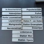 Emaille borden plaatsen en straten Antwerpen, Ophalen of Verzenden, Gebruikt