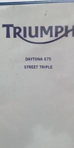 Triumph Daytona 675/street triple service manual, Motoren, Handleidingen en Instructieboekjes, Ophalen, Triumph