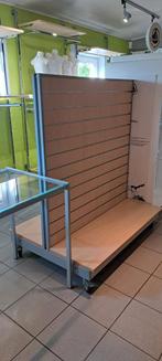 Kader dubbele gondel/wielen met legborden lamellenwand esdoo, Ophalen