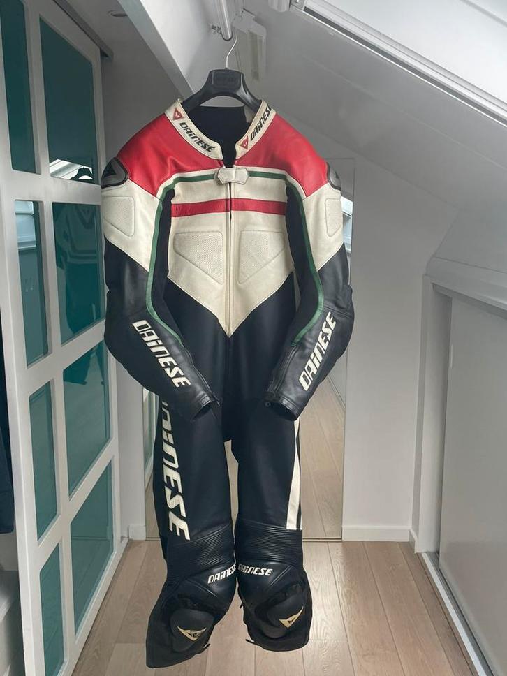 Dainese Gran Premio / Laguna Seca eendelig motorpak maat 56, Motoren, Kleding | Motorkleding, Overall, Heren, Tweedehands, Ophalen of Verzenden