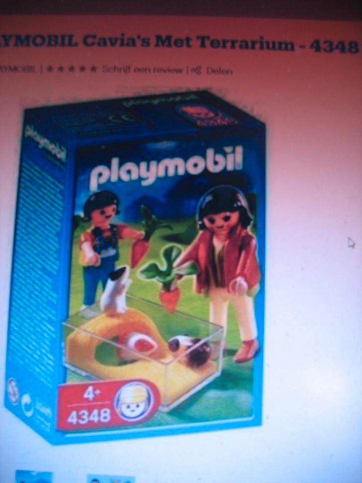 PLAYMOBIL 4348 Cavia terrarium, Kinderen en Baby's, Speelgoed | Playmobil, Zo goed als nieuw, Complete set, Ophalen of Verzenden