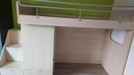 Mezzanine bed met opbergruimte (kledingkast en laden) en bur, Ophalen, Hoogslaper