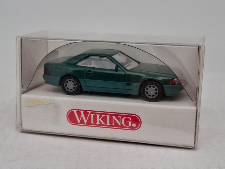 Mercedes 500SL (groen) - Wiking 1/87, Hobby en Vrije tijd, Modelauto's | 1:87, Zo goed als nieuw, Auto, Wiking, Verzenden