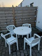 Tuinset flair plaisir  1 tafel en 4 stoelen, Enlèvement, Comme neuf, Salons de jardin
