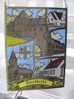 Vintage - Vitrail de la commune de "Zuienkerke"., Enlèvement ou Envoi
