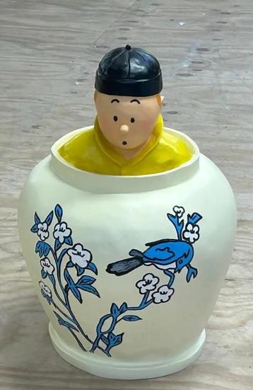 tintin in de witte vaas uit de lotusbloem 58/38 cm beschikbaar voor biedingen