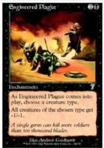 Engineered Plague - 7TH - MTG - beter dan ex, Enlèvement ou Envoi