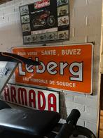 Emaille reclamebord léberg, Verzamelen, Ophalen, Zo goed als nieuw, Reclamebord