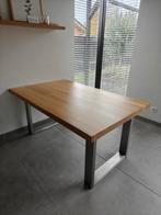 Massief eikenhouten tafel 160x100cm, Huis en Inrichting, Tafels | Eettafels, Ophalen, 100 tot 150 cm, Eikenhout, Zo goed als nieuw