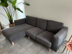 3 zitsbank met chaise longue - donkergrijs (IKEA), Huis en Inrichting, Ophalen, Hout, Scandinavisch, Zo goed als nieuw