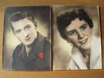 2 ingekleurde foto portretten, Ophalen of Verzenden, Gebruikt, Overige onderwerpen, Foto