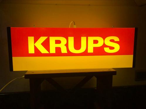 vintage KRUPS lichtreclame 70's, Antiek en Kunst, Curiosa en Brocante, Ophalen of Verzenden