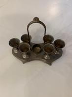 Porte œufs avec 6 coquetiers et un récipient à sel, Enlèvement ou Envoi