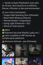 PS4/PS5-account met +30 Deluxe- en Ultimate-games, Games en Spelcomputers, Ophalen, Nieuw