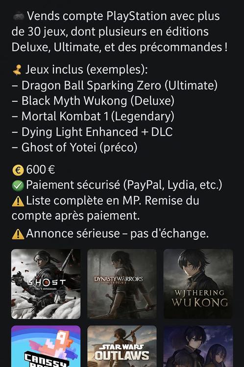 PS4/PS5-account met +30 Deluxe- en Ultimate-games, Games en Spelcomputers, Spelcomputers | Sony PlayStation 5, Nieuw, Ophalen