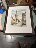 Ets in kader Hebbelinck Brugge, Antiek en Kunst, Kunst | Etsen en Gravures, Ophalen