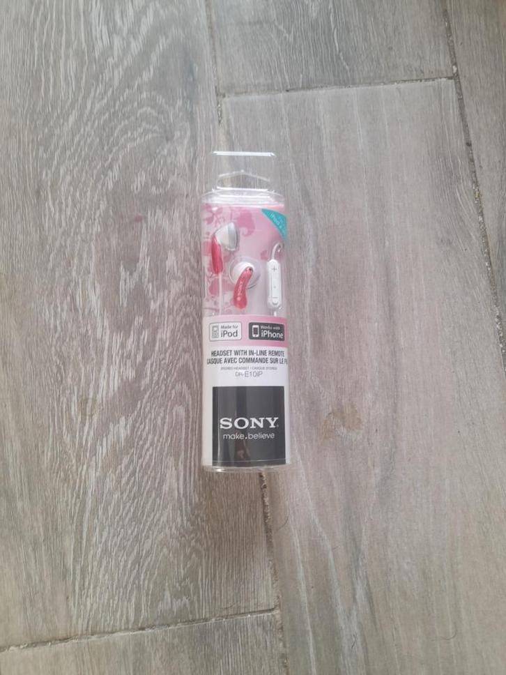 Sony Roze Oordopjes, Telecommunicatie, Mobiele telefoons | Oordopjes, Nieuw, In oorschelp (earbud), Ophalen of Verzenden