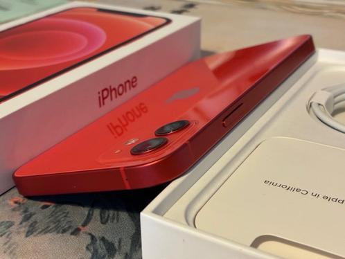 iPhone 12 rood 64 GB, Telecommunicatie, Mobiele telefoons | Apple iPhone, Gebruikt, 64 GB, Zonder abonnement, Zonder simlock, iPhone 12