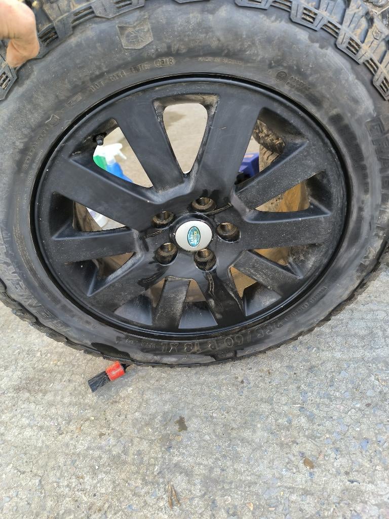 4 Jantes LAND ROVER DISCOVERY + 4 PNEUS, Enlèvement ou Envoi, Utilisé, Pneu(s)