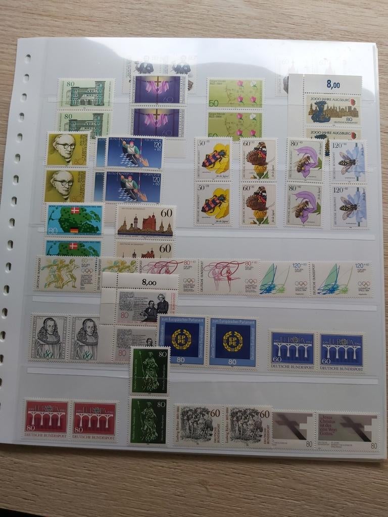 Dbr periode 84-85 op 3 lindner insteekbladen, Ophalen