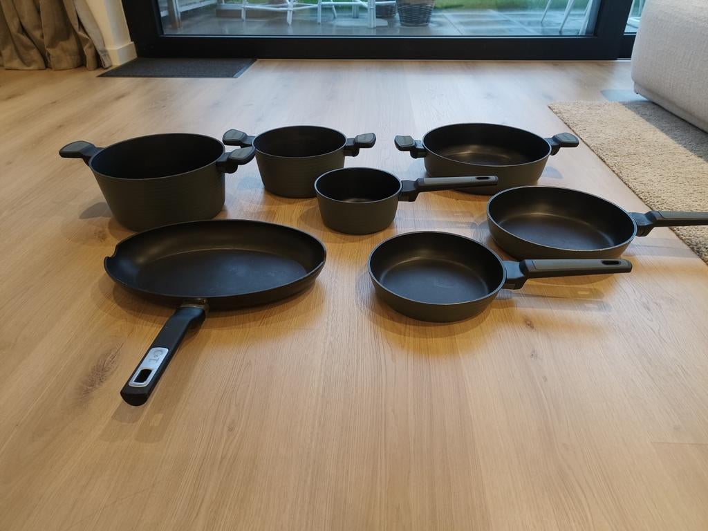 Set de cuisine Kasanova vert 7 pièces (d'occasion), Enlèvement, Utilisé, Ensemble de casseroles