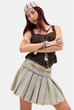 Jupe Ed Hardy Jupe plissée à points contrastants, Neuf, Taille 38/40 (M), Au-dessus du genou, Ed Hardy