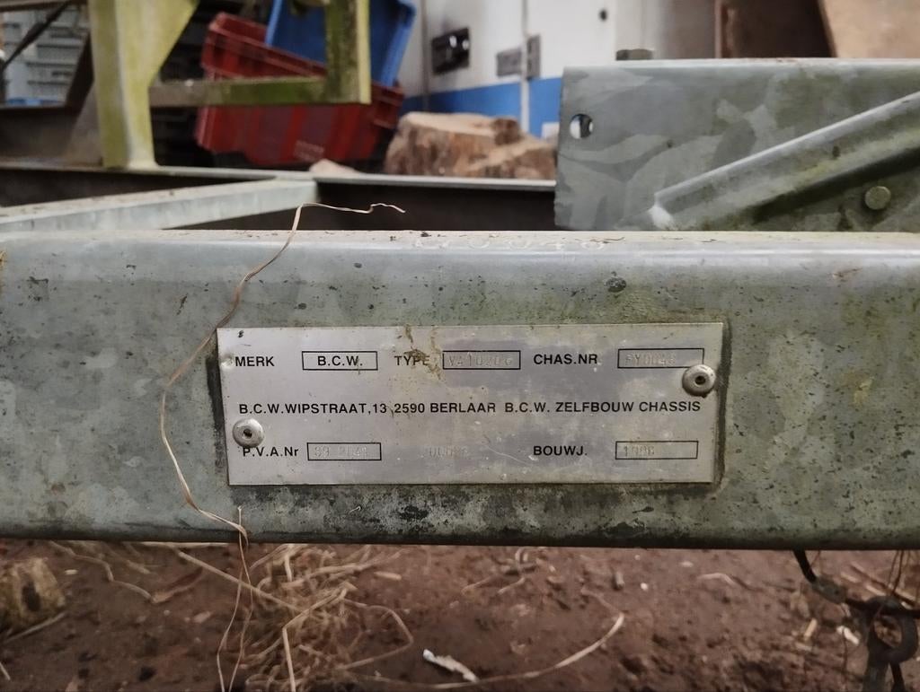 Oude remorque tweeasser, Ophalen