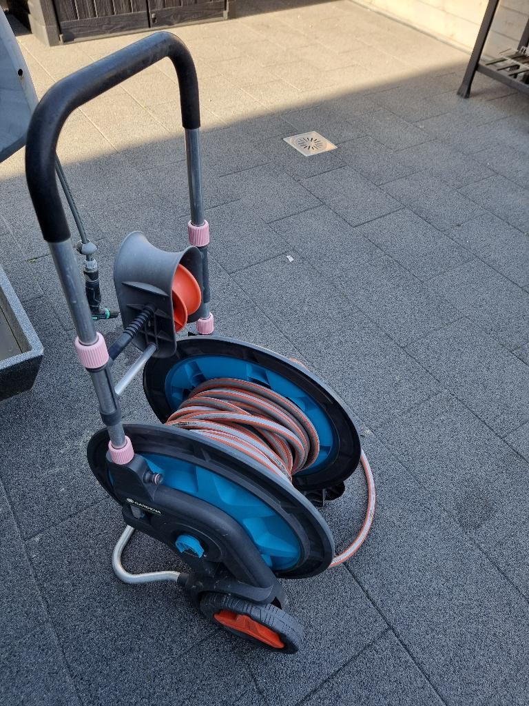 tuinslang Gardena op haspel, Tuin en Terras, Ophalen, Gebruikt, Tuinslang