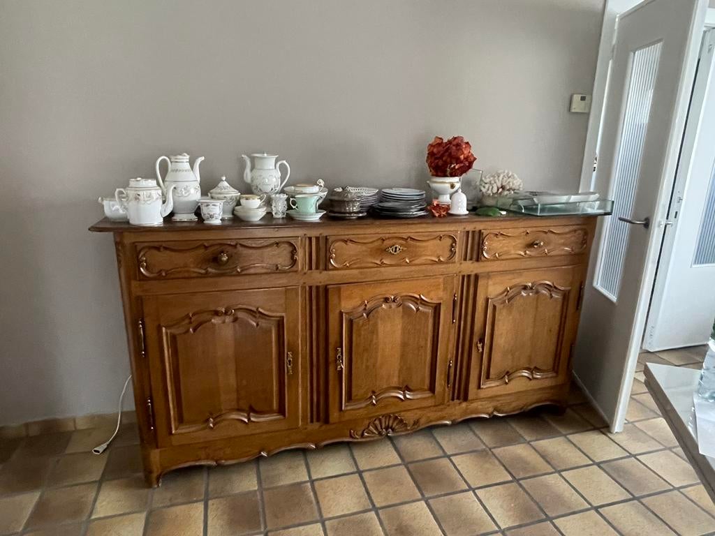 Dresse chene massif style Louis XVI, Enlèvement, Utilisé, Chêne