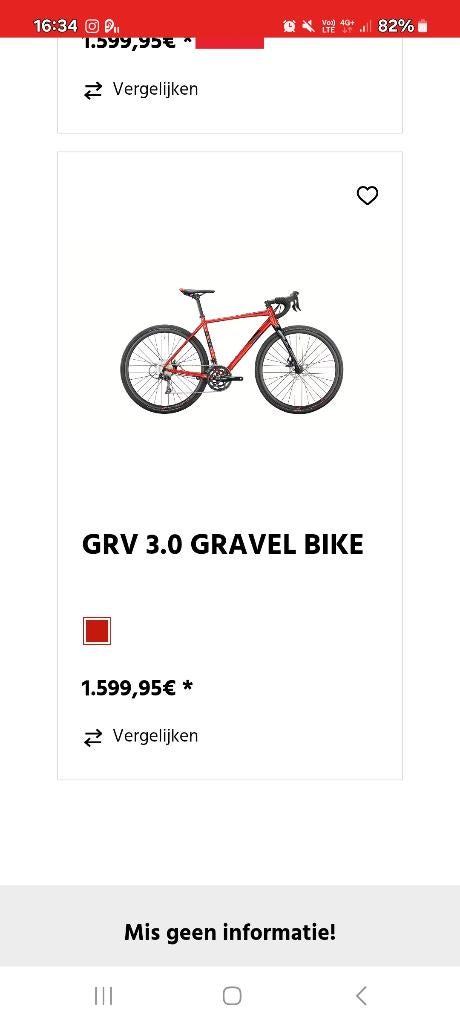 Gravelbike, 28 inch, Zo goed als nieuw, 15 tot 20 versnellingen, 57 tot 61 cm