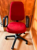 Chaise de bureau réglable avec accoudoirs, Enlèvement, Utilisé, Rouge, Chaise de bureau