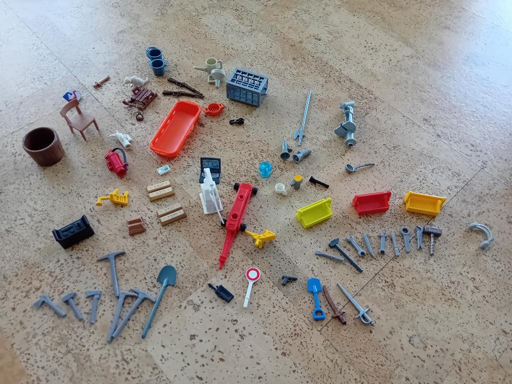 Lot playmobil, Enlèvement, Utilisé, Playmobil en vrac