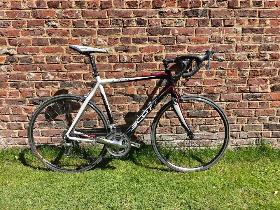 Scott CR1 Carbon - Maat 58 (XL), Fietsen en Brommers, Fietsen | Racefietsen, Ophalen, Gebruikt, Carbon, Velgrem