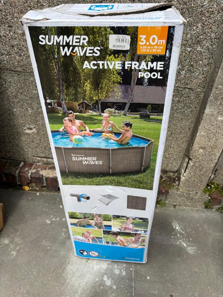 Piscine extérieure, Jardin & Terrasse, Piscines, 200 à 400 cm, 300 cm ou plus, Rond, Enlèvement