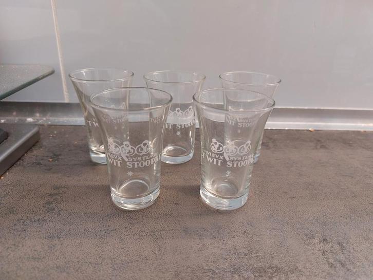 Verre à genièvre « Vieux système »  't Wit Stoopke, Collections, Verres & Petits Verres, Comme neuf, Verres et Verres à shot, Enlèvement ou Envoi