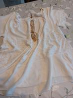 Wit gouden bloesje met kwastjes 42 Italy, Made in Italy, Verzenden, Wit, Maat 42/44 (L)