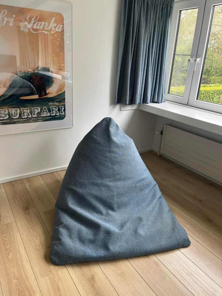 Pouf Innovation Living - Soft Peak, Maison & Meubles, Sièges-poires, Comme neuf, Pouf, Bleu, Enlèvement