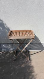 Butlertray in teak, Huis en Inrichting, Tafels | Sidetables, Ophalen, Gebruikt, 50 tot 100 cm, Teakhout