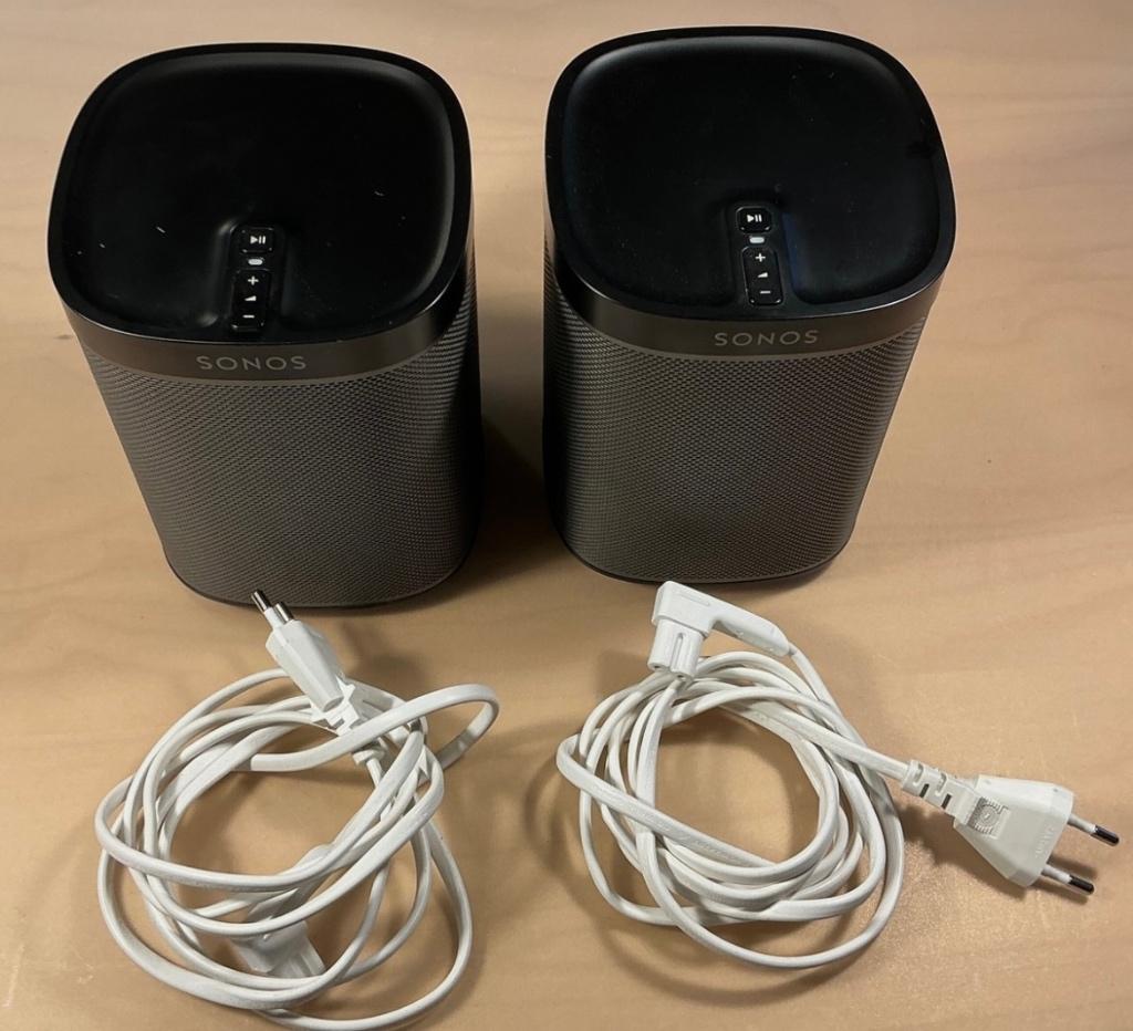 Sonos Play 1 Zwarte setje, Audio, Tv en Foto, Ophalen of Verzenden, Zo goed als nieuw, Sonos, Minder dan 60 watt