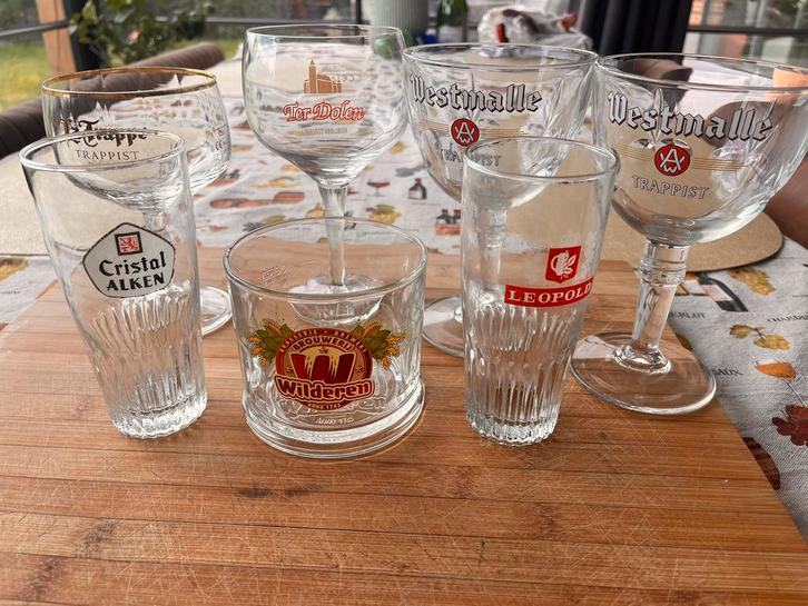 Lot bierglazen, Verzamelen, Glas en Drinkglazen, Zo goed als nieuw, Ophalen of Verzenden
