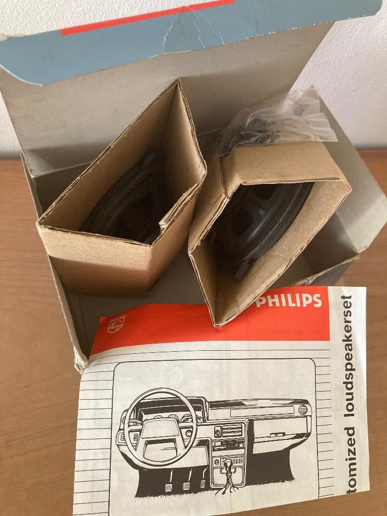Philips car stereo loudspeakers type 5 1/4 DualCoreSpeaker, Ophalen, Zo goed als nieuw