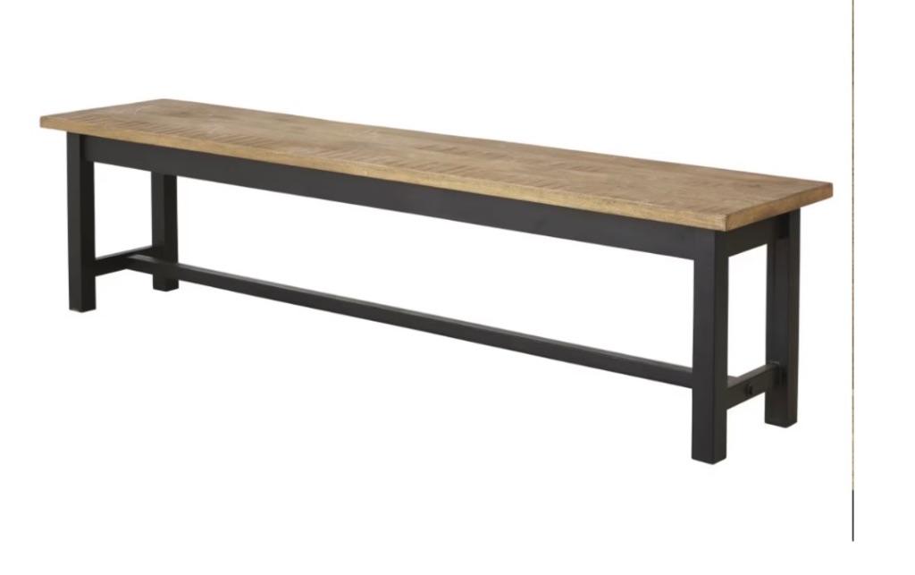 Banc bois et noir MAISON DU MONDE TRÈS BON ÉTAT, Enlèvement, Comme neuf