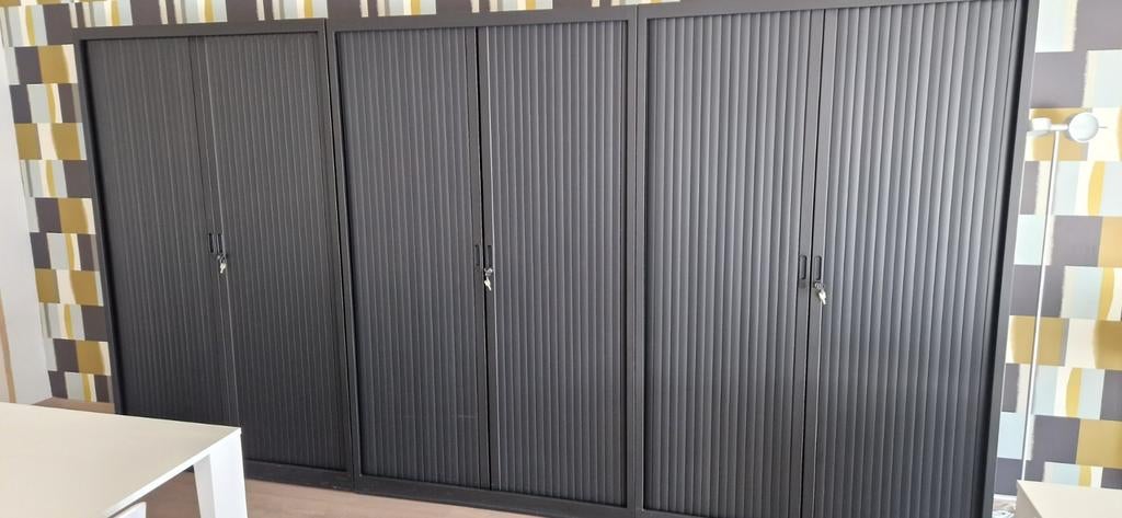 stevige professionele kantoor kasten met roldeur (tambourka, Huis en Inrichting, Kasten | Roldeurkasten en Archiefkasten, Ophalen