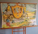 Oude schoolkaart met sprookje., Antiek en Kunst, Ophalen