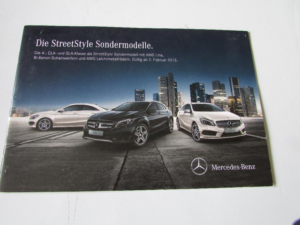 MERCEDES- BENZ : MODÈLES STREET STYLE, BROCHURE, Livres, Autos | Brochures & Magazines, Comme neuf, Mercedes, Enlèvement ou Envoi