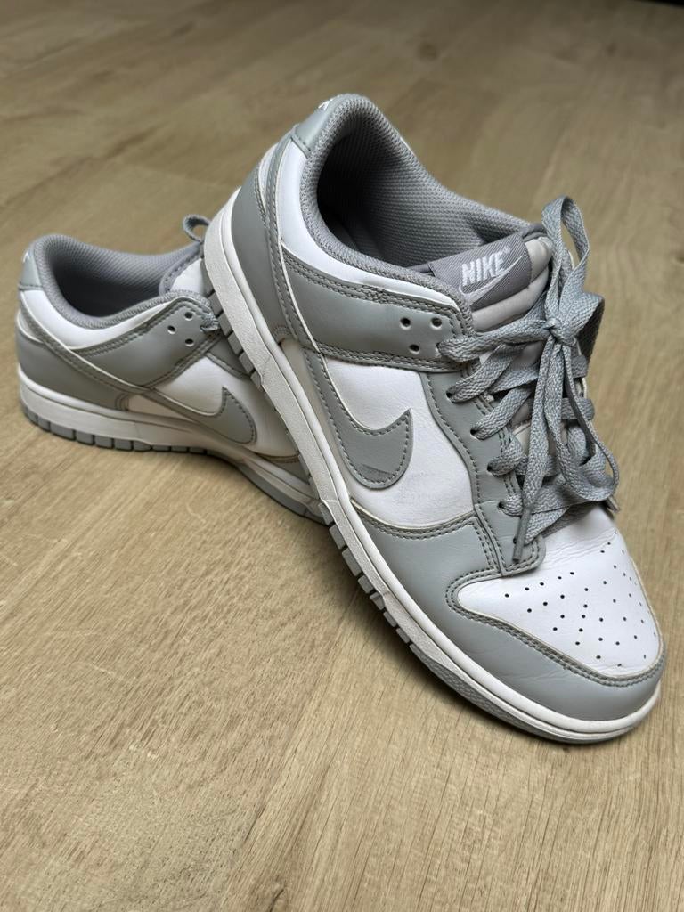 Nike Air Dunk Grijs Wit maat 41, Ophalen, Zo goed als nieuw, Wit