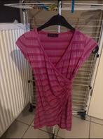 Hip Roze Gestreept Jurkje – Maat 134/140, Kinderen en Baby's, Kinderkleding | Maat 134, Ophalen of Verzenden, Zo goed als nieuw