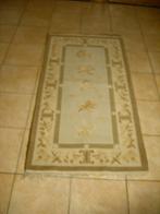 Een handgeknoopt Chinees zijden tapijt., 100 tot 150 cm, Grijs, Zo goed als nieuw, Chinees