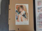 Dessin original Marc Hardy dans porfolio sexy numéroté, Enlèvement