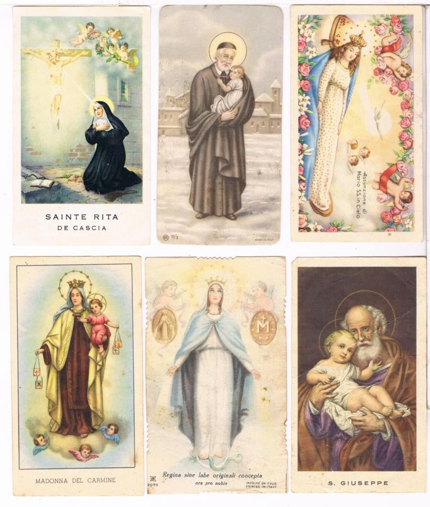 10 Heilige prentjes, Ophalen of Verzenden, Gebruikt